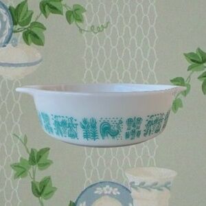 Vintage Pyrex Amish Butterprint Casserole 441